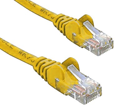8WARE 0.5M YELLOW CAT6 UTP PATCH CABLE FOR FAST NETWORKING