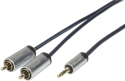 UNSPECIFIED MANUFACTURER 1.5M 3.5MM STEREO TO DUAL RCA HQ AUDIO CABLE