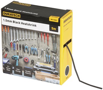 UNSPECIFIED MANUFACTURER 5M BLACK 2:1 1.5MM HEATSHRINK TUBING FOR RELIABLE REPAIRS