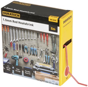UNSPECIFIED MANUFACTURER 5M RED 2:1 1.5MM HEATSHRINK TUBING FOR RELIABLE REPAIRS