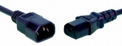 UNSPECIFIED MANUFACTURER 1.8M IEC C14 MALE TO C13 FEMALE POWER EXTENSION CABLE