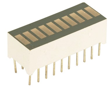 DIL LED BAR GRAPH - 10 RED ELEMENTS, 20 PIN PACKAGE