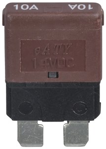 GENERIC/STANDARD ELECTRICAL COMPONENT 10 AMP AUTOMATIC RESETTING STANDARD BLADE CIRCUIT BREAKER