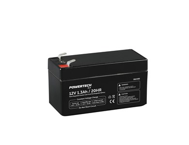 GENERIC/OEM (ASSUMING NO SPECIFIC BRAND PROVIDED) COMPACT 12V 1.3AH SEALED LEAD ACID BATTERY WITH SPADE TERMINALS