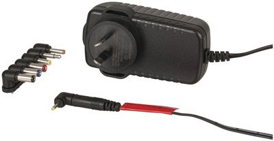 UNSPECIFIED MANUFACTURER 12V DC 2.5A POWER SUPPLY WITH 7 INTERCHANGEABLE PLUGS