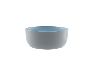 GENERIC/UNSPECIFIED MANUFACTURER DURABLE GREY & BLUE PLASTIC BOWL - 14.6CM KITCHEN ESSENTIAL
