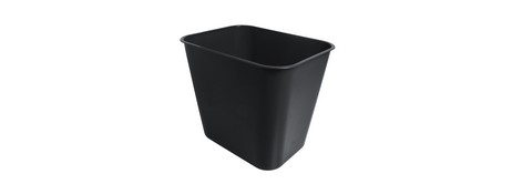 ESSELTE DURABLE 15L BLACK POLYPROPYLENE WASTE BIN - SWS
