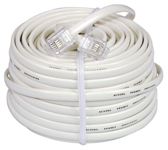 UNSPECIFIED MANUFACTURER 15M RJ12 6P/4C EXTENSION CABLE - US PLUG TO US PLUG