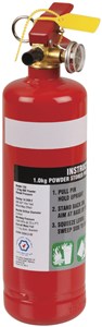 UNSPECIFIED MANUFACTURER 1KG ABC FIRE EXTINGUISHER WITH METAL BRACKET