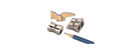 UNSPECIFIED MANUFACTURER DURABLE 2-HOLE METAL PENCIL & CRAYON SHARPENER