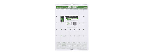 AT-A-GLANCE 2026 RECYCLED WALL CALENDAR FOR PLANNING