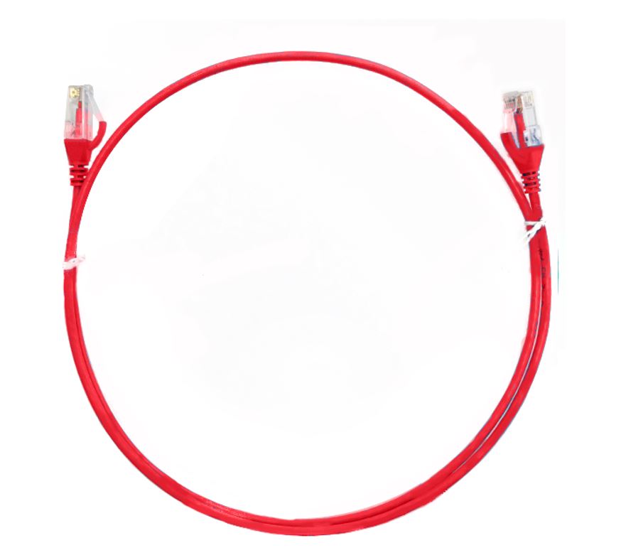 8WARE 20M THIN RED CAT6 ETHERNET CABLE FOR FAST NETWORKING