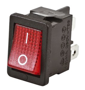 UNSPECIFIED MANUFACTURER 240V 10A RED ILLUMINATED SWITCH WITH ON/OFF INDICATOR