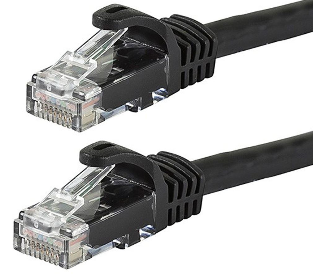 ASTROTEK 25M BLACK RJ45 ETHERNET PATCH CABLE - FAST NETWORK