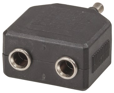GENERIC/UNSPECIFIED MANUFACTURER 3.5MM STEREO SPLITTER: PLUG TO 2 SOCKETS AUDIO ADAPTOR