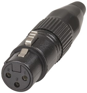 GENERIC/UNSPECIFIED MANUFACTURER 3 PIN FEMALE XLR CANNON CONNECTOR - SOLDER TAG SOCKET
