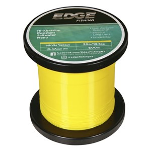 UNKNOWN MANUFACTURER SMOOTH CASTING 30LB HI-VIS YELLOW MONOFILAMENT FISHING LINE 600M