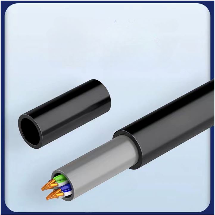 8WARE 350M BLACK CAT6A ETHERNET EXTENSION CABLE