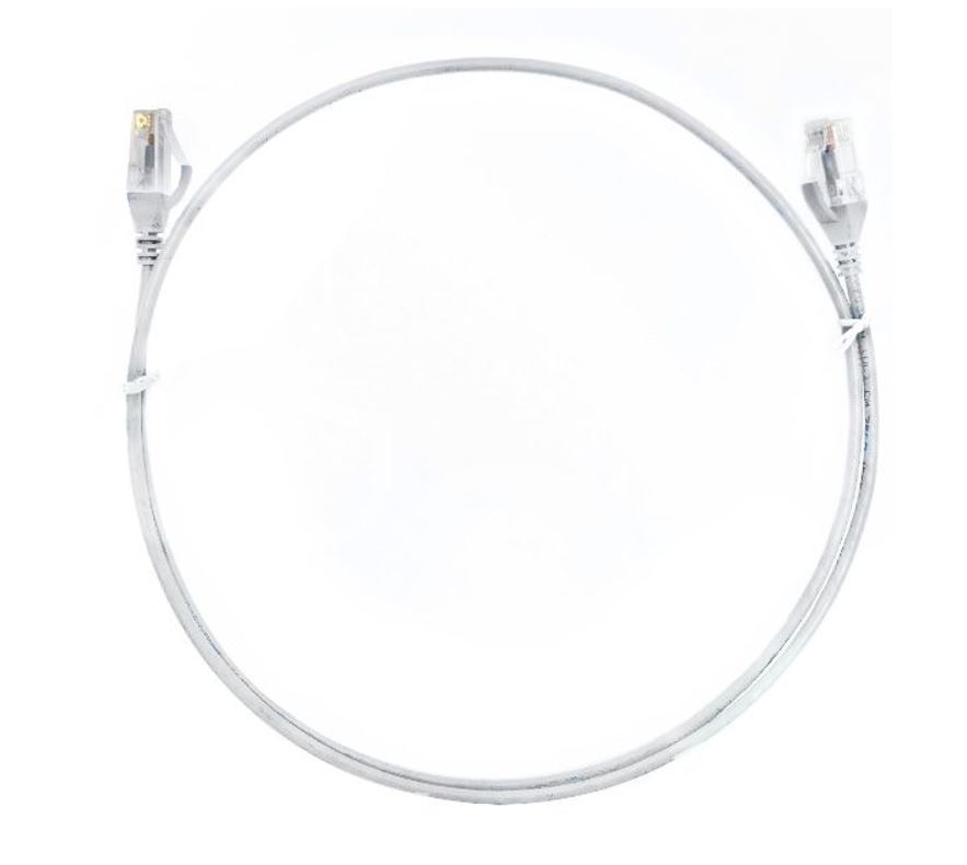 8WARE 3M THIN CAT6 ETHERNET CABLE - WHITE FOR EASY SETUP