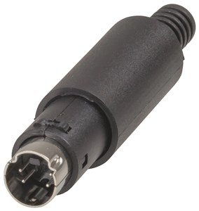 GENERIC 4 PIN MINI DIN / S-VHS CONNECTOR PLUG FOR RELIABLE VIDEO