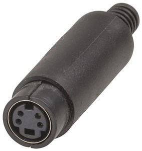 UNSPECIFIED MANUFACTURER 4 PIN MINI DIN LINE / S-VHS SOCKET FOR RELIABLE CONNECTIONS