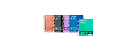UNSPECIFIED MANUFACTURER 400 PAGE SPIRAL NOTEBOOK - ASSORTED COLOURS, SIDE OPENING