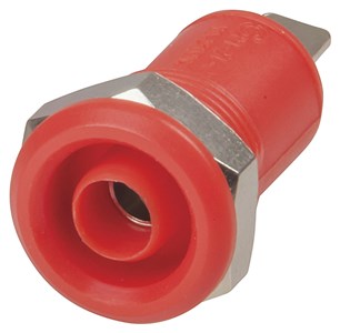 UNSPECIFIED MANUFACTURER 4MM RED PANEL MOUNT BANANA SOCKET FOR RELIABLE CONNECTIONS