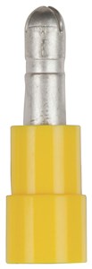 GENERIC 8 PACK YELLOW 4MM MALE BULLET CONNECTORS FOR ELECTRICAL REPAIRS