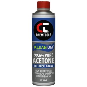 UNKNOWN MANUFACTURER ACETONE CLEAN UP SOLVENT 500ML FOR TOUGH RESIDUE REMOVAL