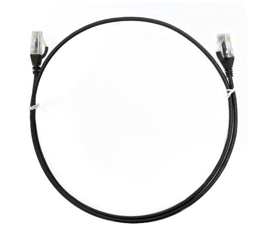 8WARE 50M THIN BLACK CAT6 ETHERNET CABLE FOR FAST NETWORKING