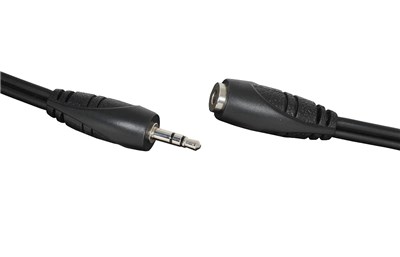 UNSPECIFIED MANUFACTURER 5M STEREO AUDIO CABLE 3.5MM PLUG TO 3.5MM SOCKET EXTENSION