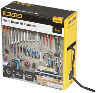 UNSPECIFIED MANUFACTURER 5M BLACK 2:1 3MM HEATSHRINK TUBING FOR RELIABLE REPAIRS