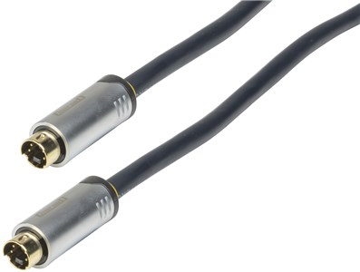 UNSPECIFIED MANUFACTURER 5M S-VHS 4 PIN MINI DIN CABLE FOR CLEAR VIDEO CONNECTION