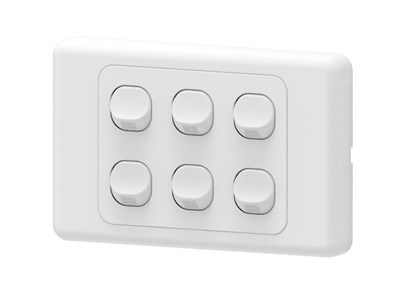 GENERIC ELECTRICAL COMPONENT RELIABLE 6-GANG 2-WAY LIGHT SWITCH | 16A ELECTRICAL CONTROL