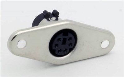 GENERIC/OEM 6 PIN MINI DIN PANEL SOCKET FOR RELIABLE CONNECTIONS