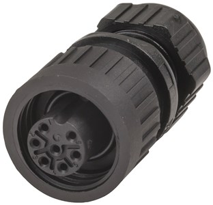 HIRSCHMANN 6 POLE PRE-EARTH CA SERIES LINE SOCKET FOR RELIABLE CONNECTIONS