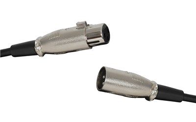 GENERIC/UNSPECIFIED MANUFACTURER 6M 3 PIN XLR EXTENSION CABLE: PLUG TO SOCKET AUDIO LEAD