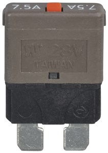 UNSPECIFIED MANUFACTURER 7.5A MANUAL RESET STANDARD BLADE CIRCUIT BREAKER