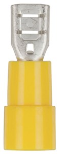 GENERIC ELECTRICAL COMPONENTS YELLOW MINI FEMALE SPADE CONNECTORS - 8 PACK FOR RELIABLE WIRING