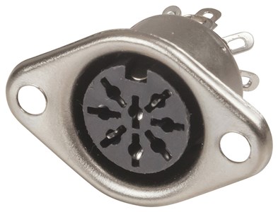 GENERIC/COMPONENT SUPPLIER RELIABLE 8 PIN DIN CHASSIS SOCKET CONNECTOR FOR AUDIO/DATA