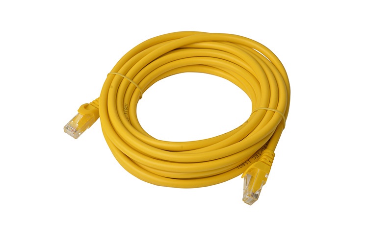 8WARE 5M YELLOW CAT6 UTP ETHERNET CABLE FOR FAST NETWORKING
