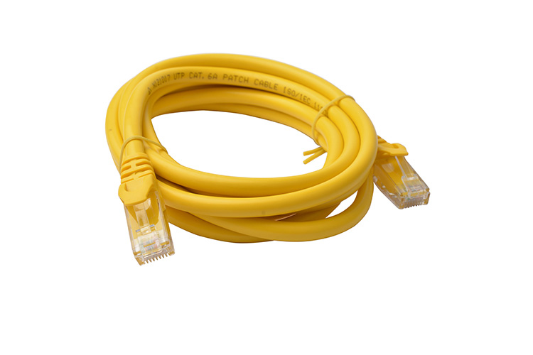 8WARE 2M YELLOW CAT6 UTP ETHERNET CABLE FOR FAST NETWORKING