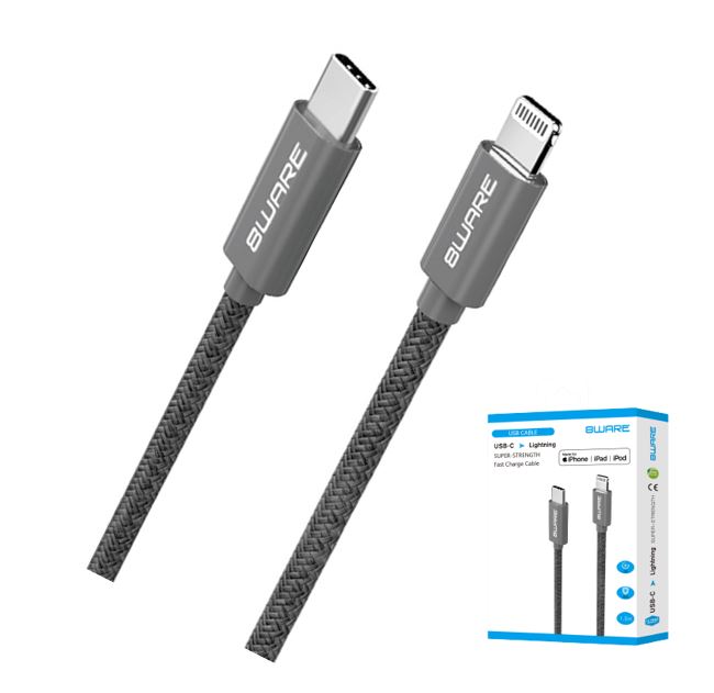 8WARE USB-C TO LIGHTNING CABLE FOR FAST CHARGING & SYNC