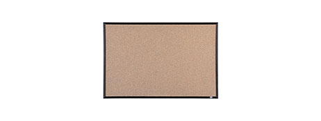 UNSPECIFIED MANUFACTURER STYLISH BLACK FRAME CORK BOARD 900X600MM FOR OFFICE