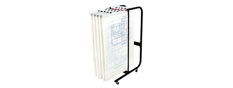 UNSPECIFIED MANUFACTURER HEAVY DUTY PLAN STORAGE TROLLEY FOR A0/B1 DRAWINGS