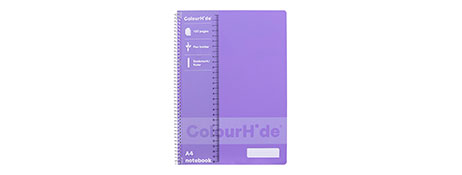 GENERIC/UNSPECIFIED MANUFACTURER A4 LAVENDER SPIRAL NOTEBOOK WITH 120 PERFORATED PAGES