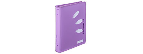 COLOURHIDE A4 PURPLE RING BINDER FOR ORGANISED FILING