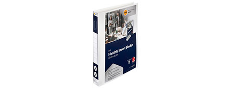 MARBIG A4 WHITE POLYPROPYLENE INSERT BINDER FOR EASY FILING