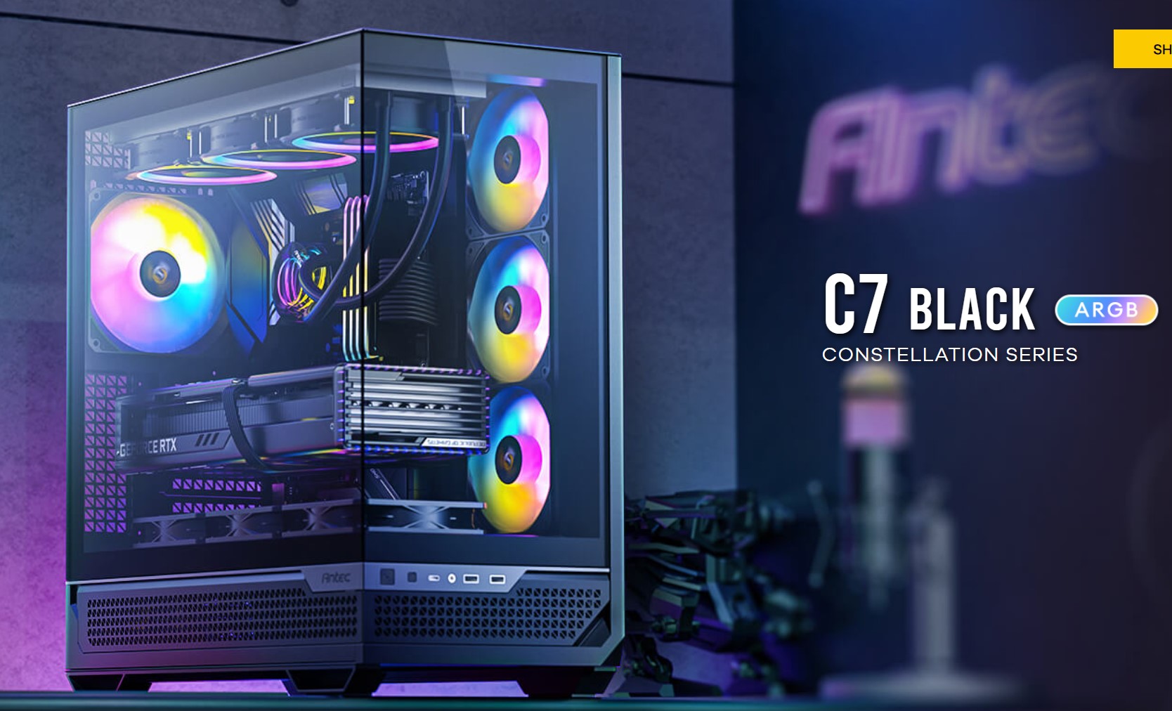 ANTEC C7 ARGB PWM FAN HUB FOR EASY RGB CONTROL