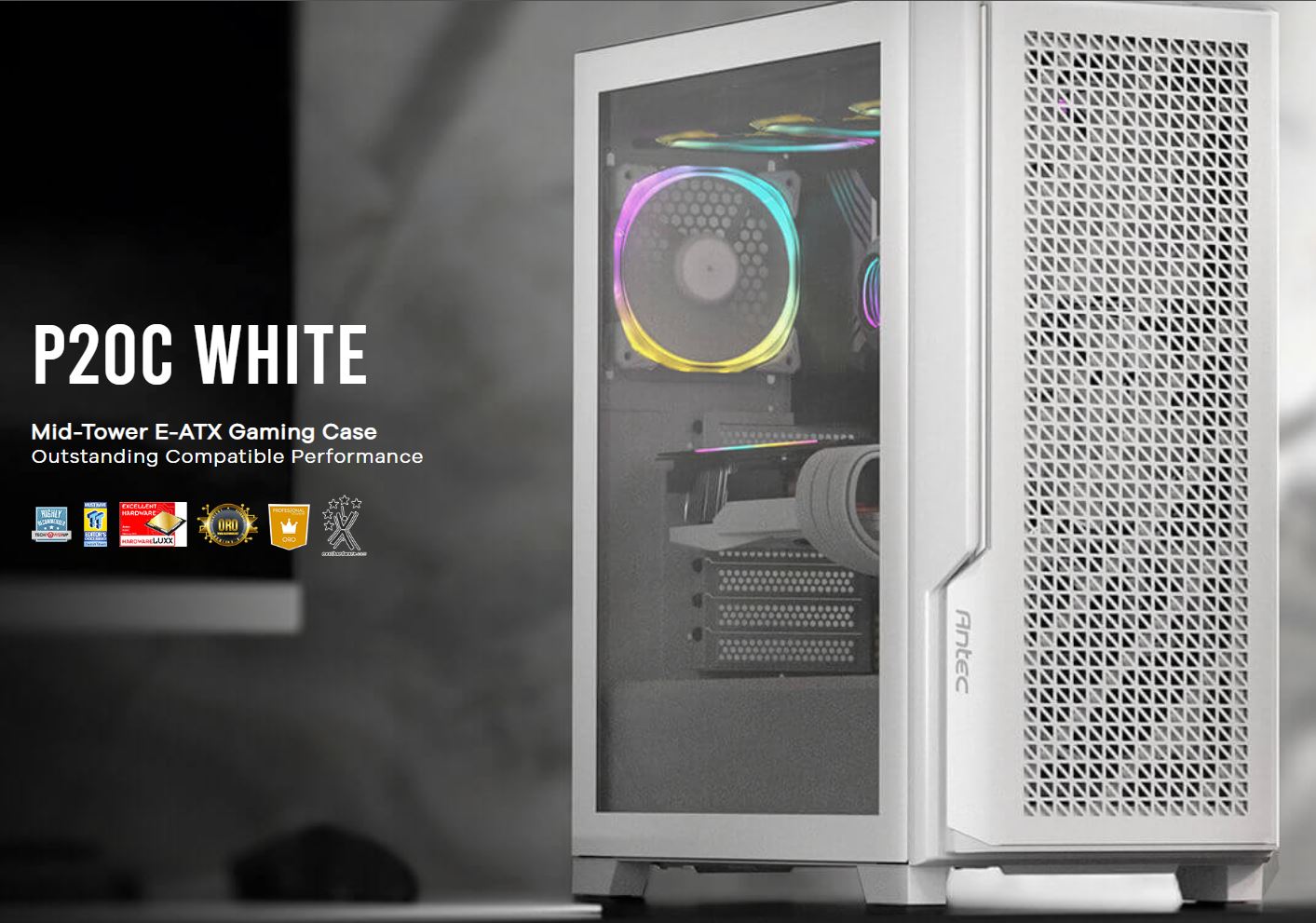ANTEC P20C WHITE PC CASE - EXCELLENT AIRFLOW & BUILD